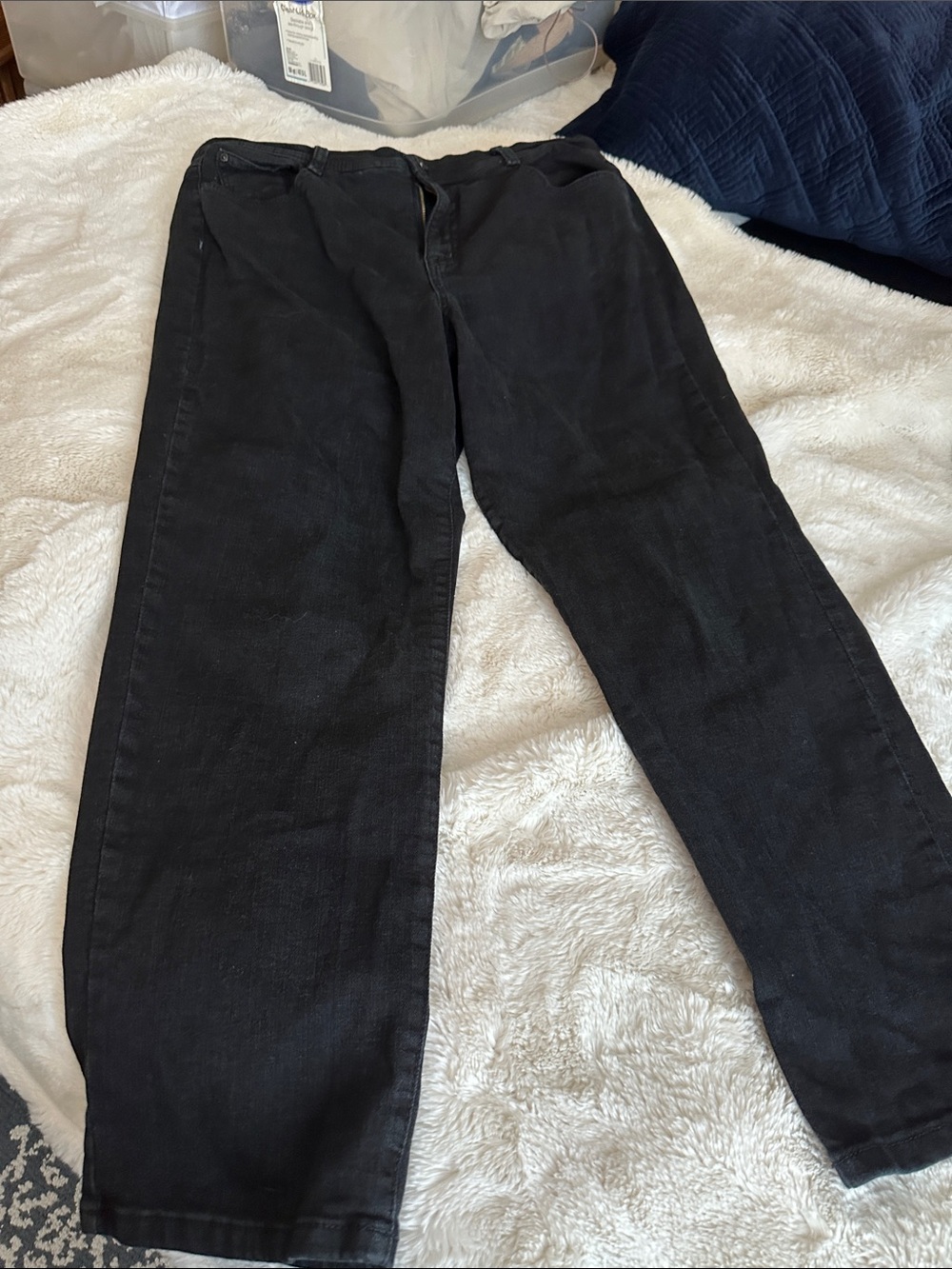 Style & Co. Women's Black Straight-Leg Jeans